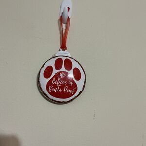 Brownlow “We Believe In Santa Paws” Metal Ornament New Boutique